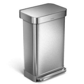 【色: ステンレススチール】simplehuman レクタンギュラーステップダス(ごみ箱)