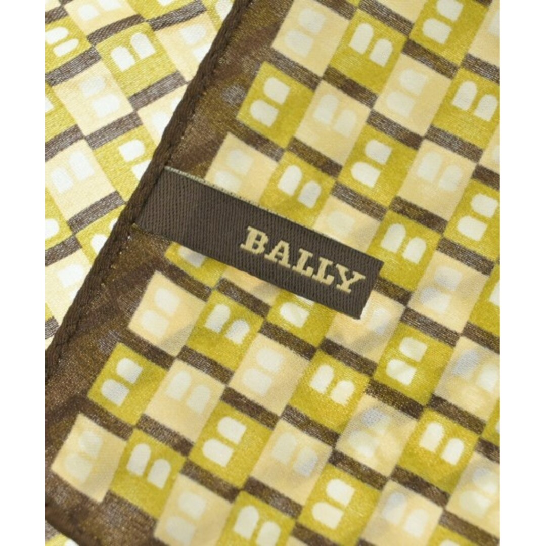 Bally(バリー)のBALLY バリー バンダナ・スカーフ - ベージュxカーキx茶(総柄) 【古着】【中古】 レディースのファッション小物(バンダナ/スカーフ)の商品写真