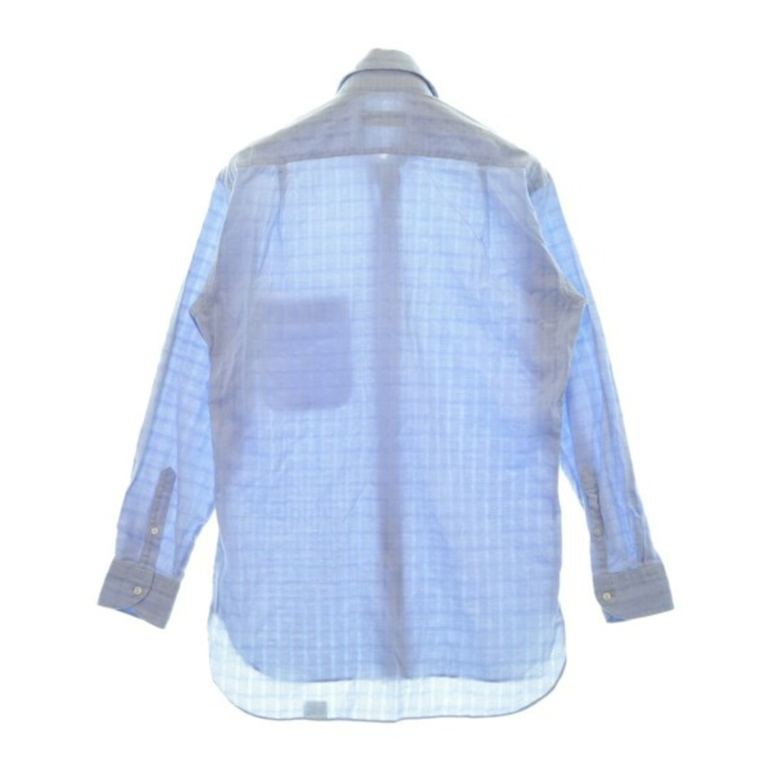 Ermenegildo Zegna(エルメネジルドゼニア)のErmenegildo Zegna ドレスシャツ 15(S位) 青(総柄) 【古着】【中古】 メンズのトップス(シャツ)の商品写真