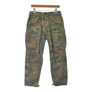 ダブルアールエル(RRL)のRRL カーゴパンツ 29(S位) カーキxベージュx黒(迷彩) 【古着】【中古】(ワークパンツ/カーゴパンツ)