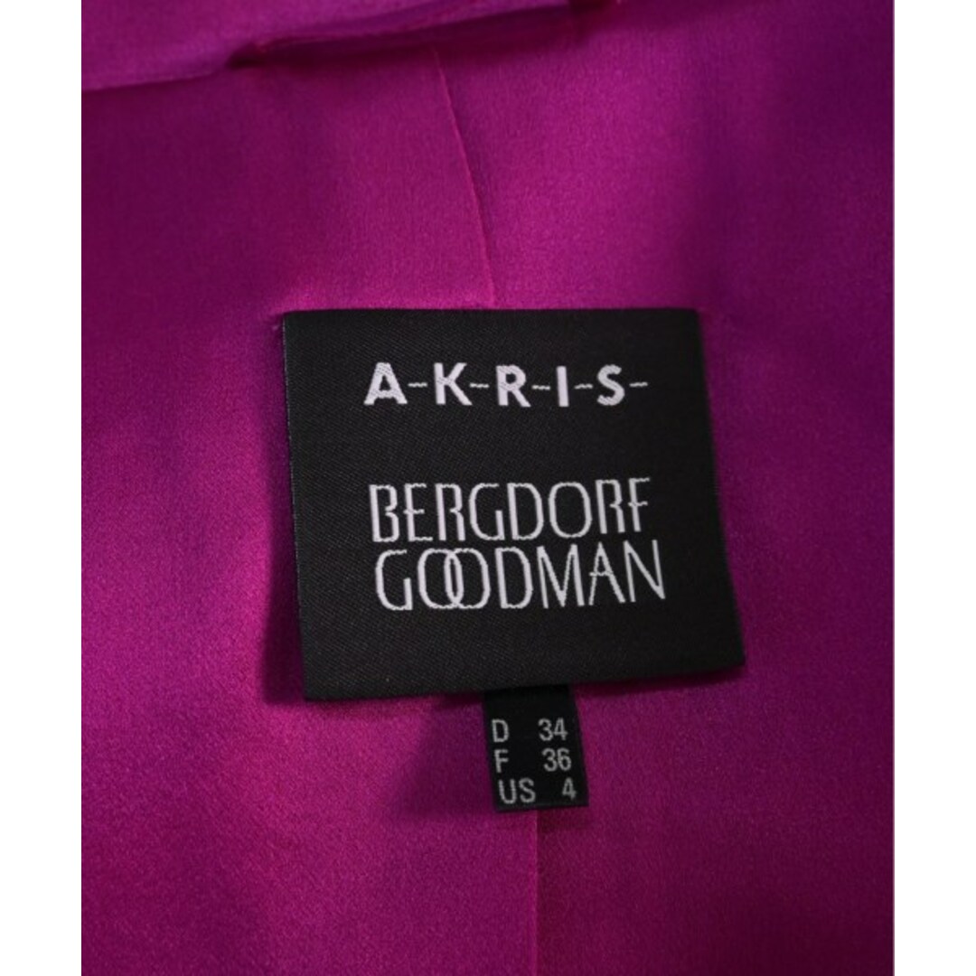 AKRIS(アクリス)のAKRIS アクリス カジュアルジャケット 36(XS位) ピンク 【古着】【中古】 レディースのジャケット/アウター(テーラードジャケット)の商品写真