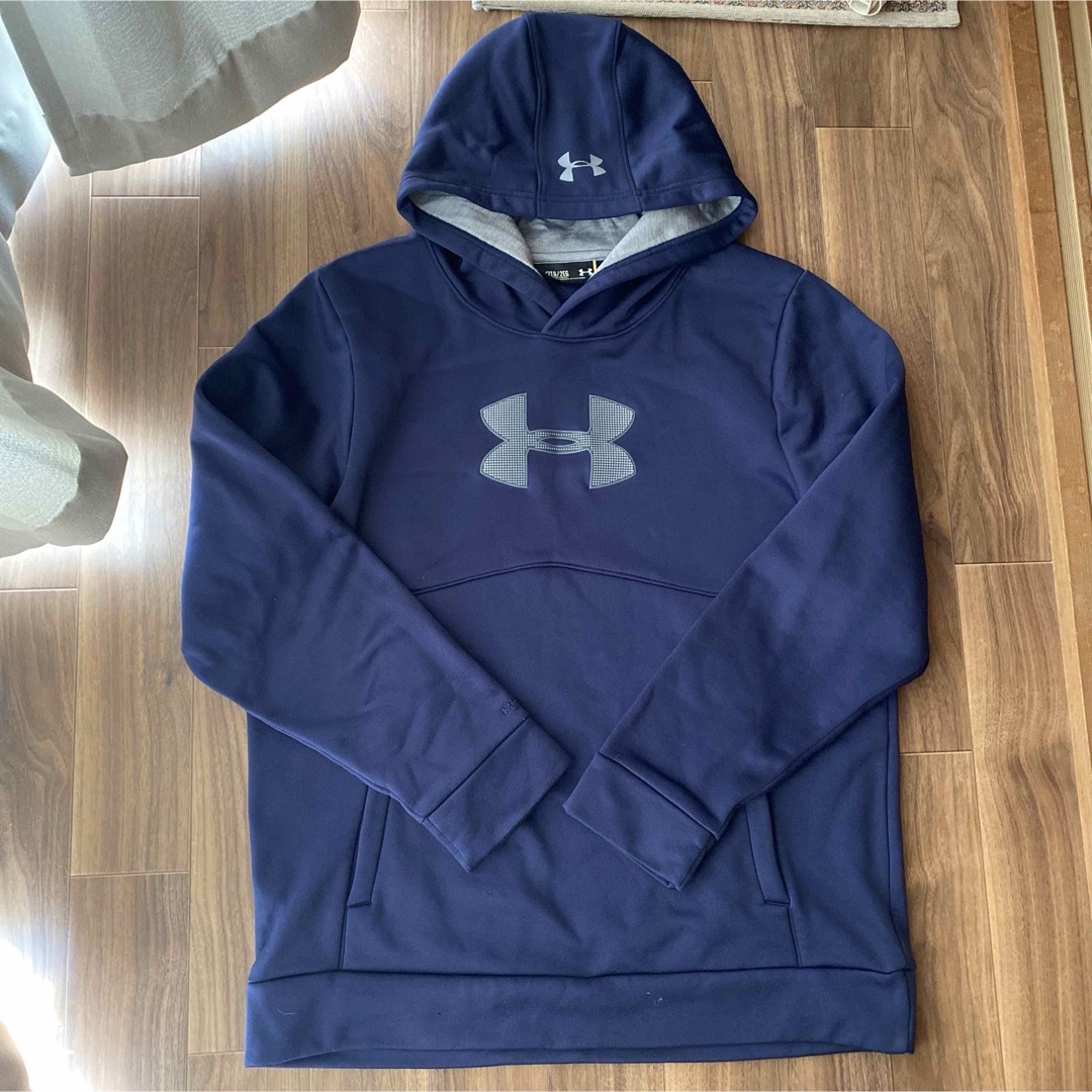 UNDER ARMOUR(アンダーアーマー)のアンダーアーマー under armour パーカー 2XL ネイビー メンズのトップス(パーカー)の商品写真