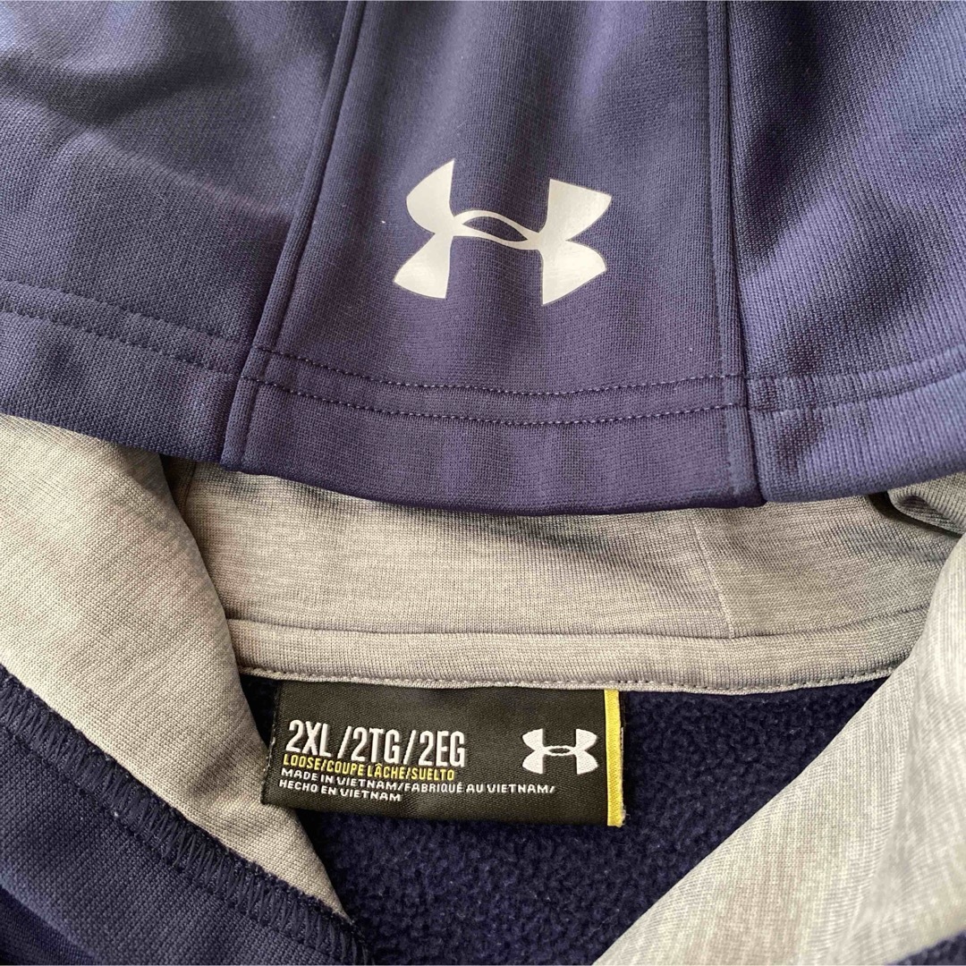 UNDER ARMOUR(アンダーアーマー)のアンダーアーマー under armour パーカー 2XL ネイビー メンズのトップス(パーカー)の商品写真