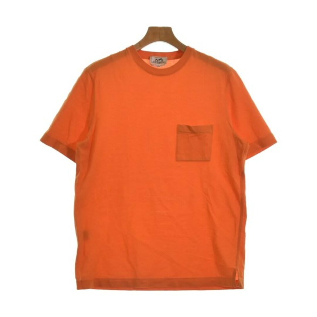 Hermes(エルメス)のHERMES エルメス Tシャツ・カットソー -(M位) オレンジ 【古着】【中古】 メンズのトップス(Tシャツ/カットソー(半袖/袖なし))の商品写真