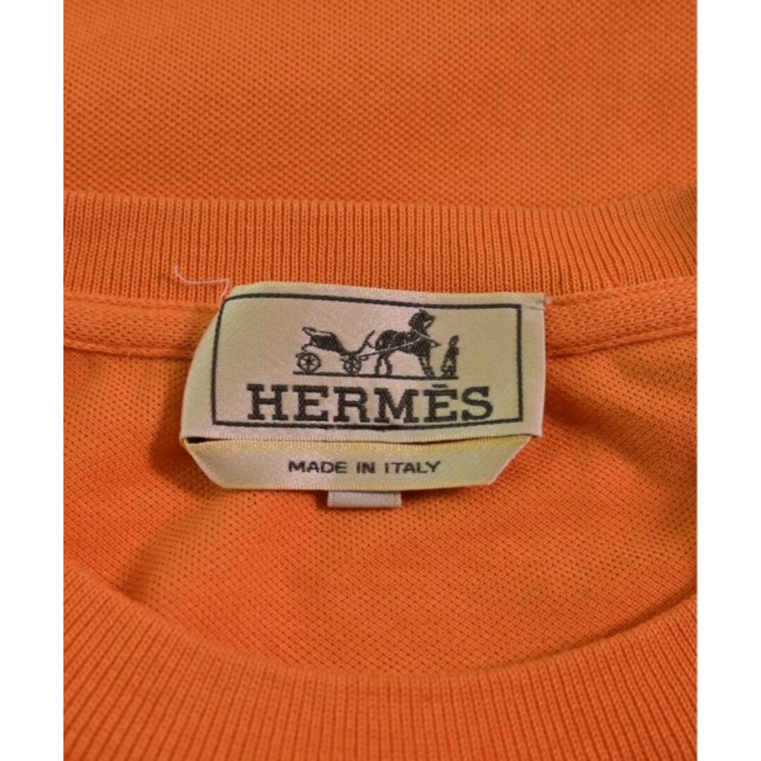 Hermes(エルメス)のHERMES エルメス Tシャツ・カットソー -(M位) オレンジ 【古着】【中古】 メンズのトップス(Tシャツ/カットソー(半袖/袖なし))の商品写真