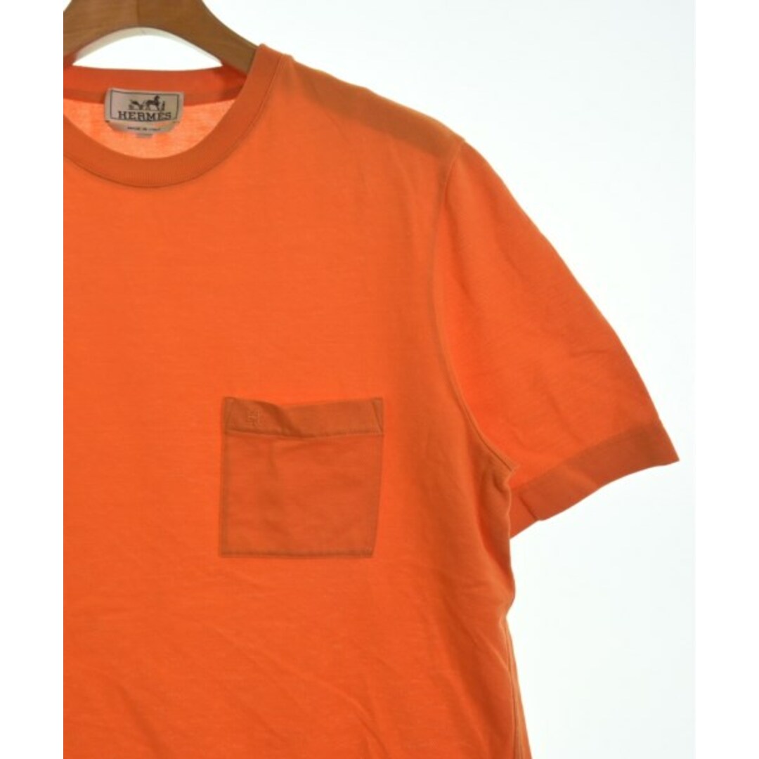 Hermes(エルメス)のHERMES エルメス Tシャツ・カットソー -(M位) オレンジ 【古着】【中古】 メンズのトップス(Tシャツ/カットソー(半袖/袖なし))の商品写真