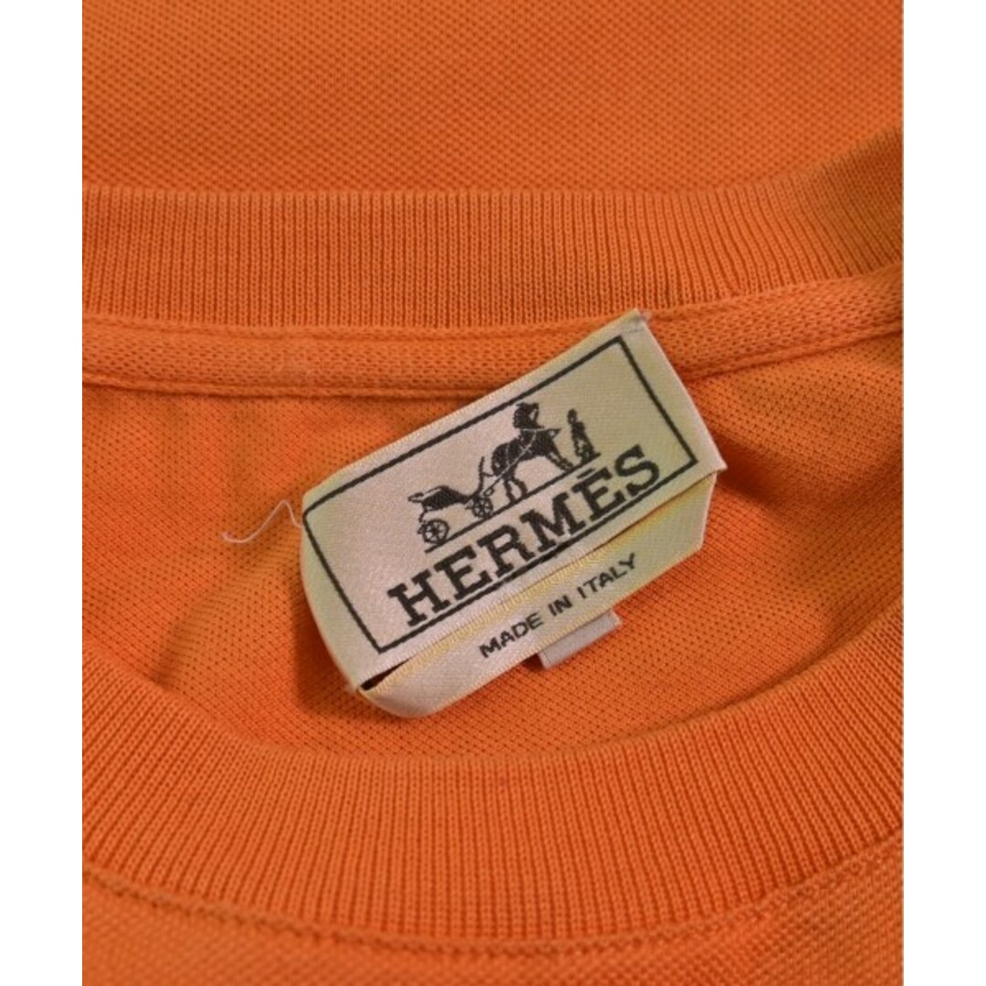 Hermes(エルメス)のHERMES エルメス Tシャツ・カットソー -(M位) オレンジ 【古着】【中古】 メンズのトップス(Tシャツ/カットソー(半袖/袖なし))の商品写真