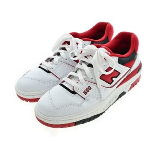 ニューバランス(New Balance)のNew Balance ニューバランス スニーカー 25cm 白x赤 【古着】【中古】(スニーカー)