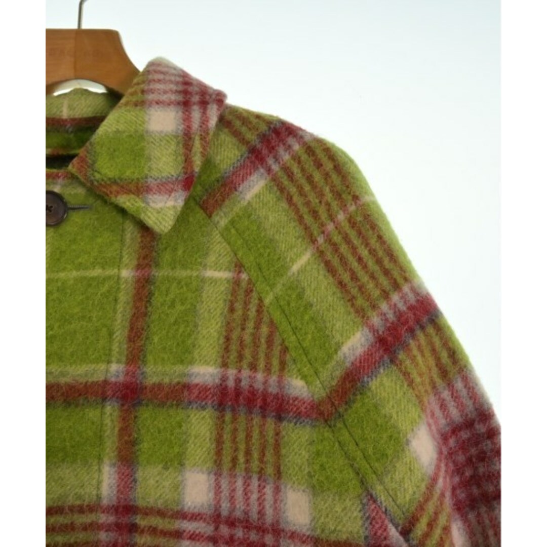 Balenciaga(バレンシアガ)のBALENCIAGA コート（その他） 44(S位) 黄緑x赤x白(チェック) 【古着】【中古】 メンズのジャケット/アウター(その他)の商品写真
