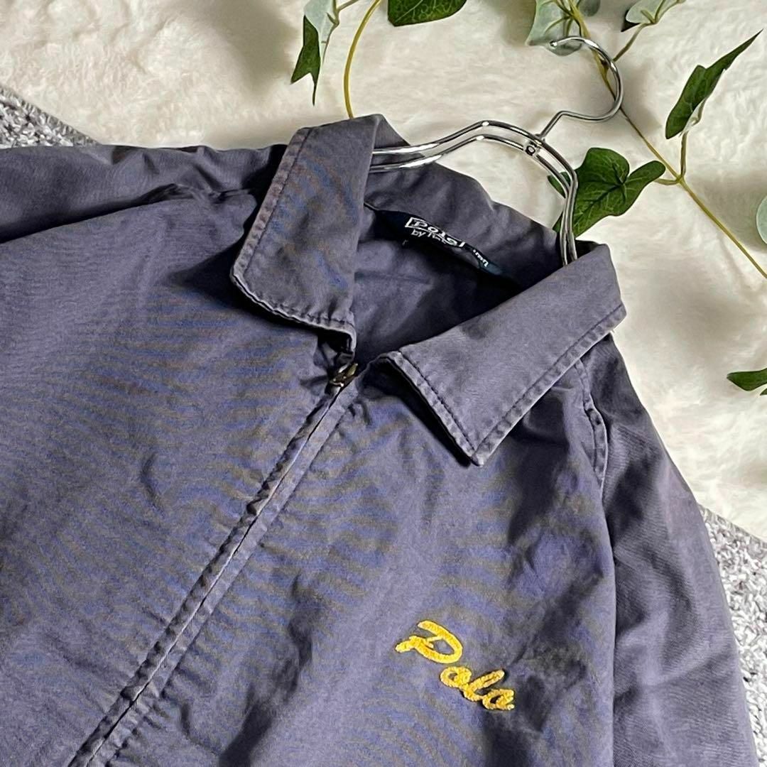 POLO RALPH LAUREN(ポロラルフローレン)の抜群のフェード感　90s　ラルフローレン　コットンブルゾン　ネイビー　リブライン メンズのジャケット/アウター(ブルゾン)の商品写真