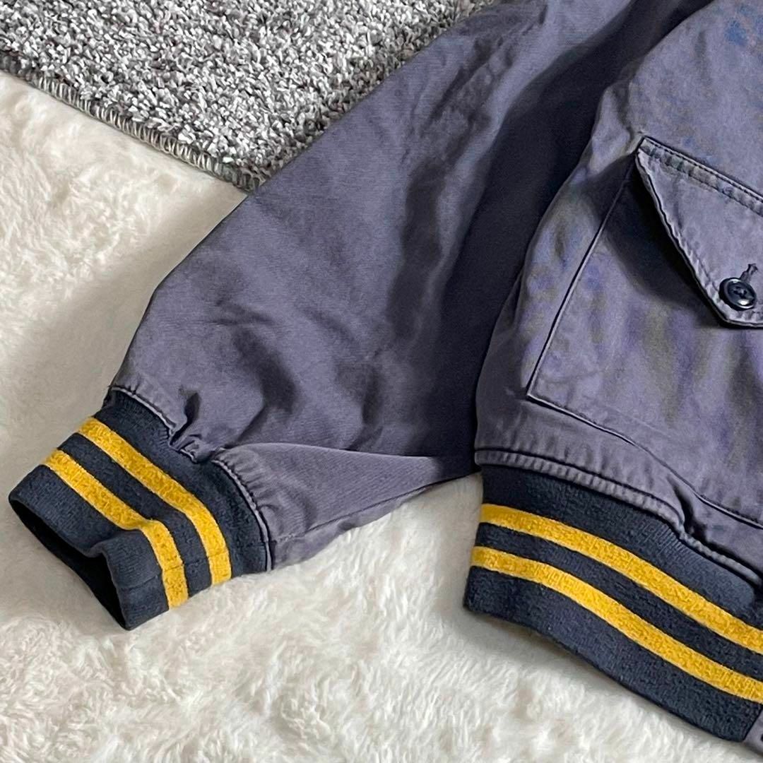 POLO RALPH LAUREN(ポロラルフローレン)の抜群のフェード感　90s　ラルフローレン　コットンブルゾン　ネイビー　リブライン メンズのジャケット/アウター(ブルゾン)の商品写真