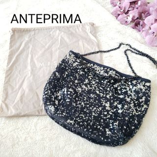 ANTEPRIMA/MISTO - ANTEPRIMA MISTOスパンコールバッグ ブラックxネイビー