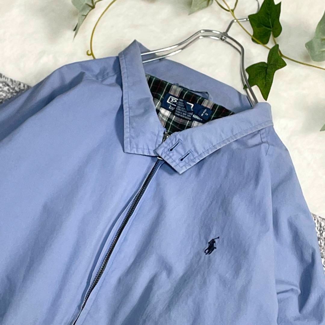 POLO RALPH LAUREN(ポロラルフローレン)のラルフローレン　ドリズラージャケット　コットン　裏地チェック　パステルカラー　Ｌ メンズのジャケット/アウター(ブルゾン)の商品写真