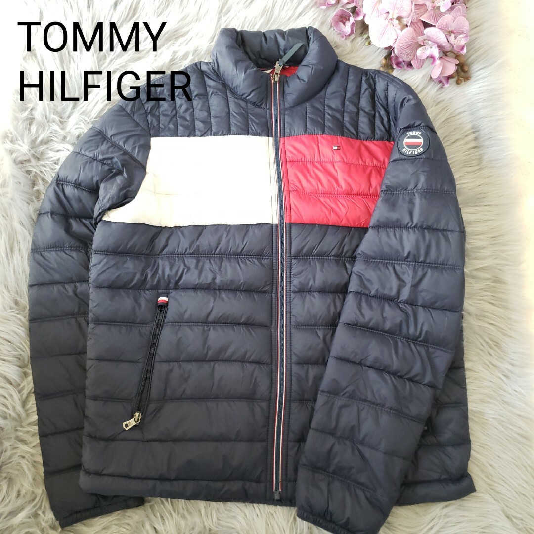 TOMMY HILFIGER(トミーヒルフィガー)のTOMMY HILFIGER ダウン風ジャンバー 薄手 Mサイズ メンズのジャケット/アウター(ダウンジャケット)の商品写真