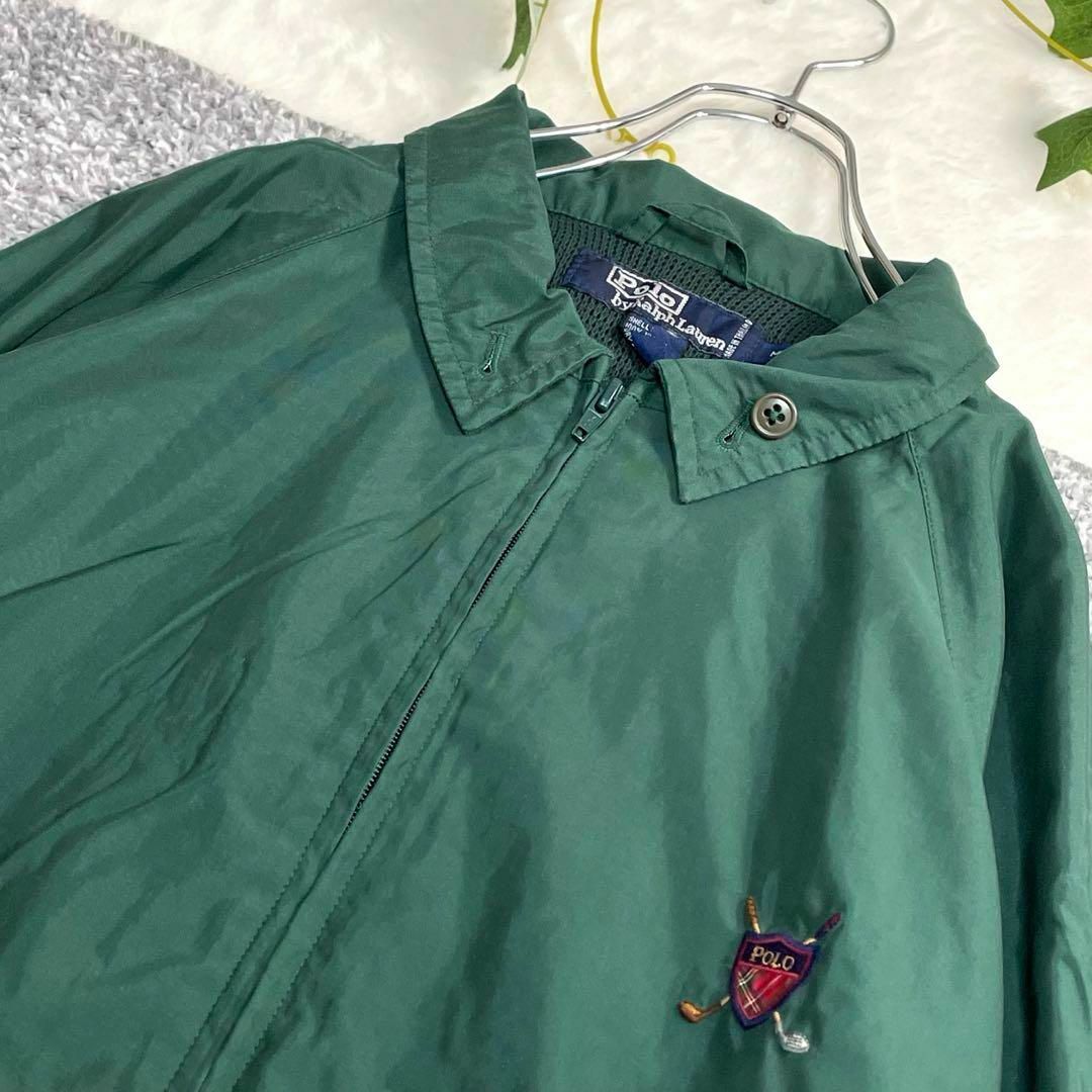 POLO RALPH LAUREN(ポロラルフローレン)のラルフローレン　ナイロンジャケット　メッシュ　グリーン　サイズM メンズのジャケット/アウター(ナイロンジャケット)の商品写真