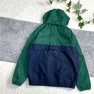 ポロラルフローレン(POLO RALPH LAUREN)のポロラルフローレン　ハーフジップ　アノラックパーカー　ナイロン　バイカラー　L(ナイロンジャケット)