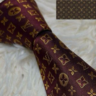 ルイヴィトン(LOUIS VUITTON)の世界最高峰　未使用級　ルイ　ヴィトン  モノグラム　ネクタイ(ネクタイ)