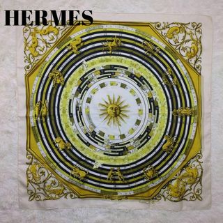 エルメス(Hermes)のHERMES カレ90 大判 DIES ET HORE 占星術 マルチカラー(バンダナ/スカーフ)