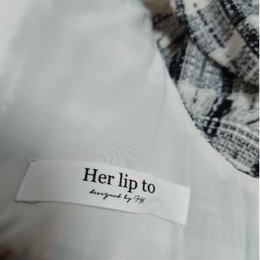 Her lip to(ハーリップトゥ)のHerlipto ツイード　ワンピース レディースのワンピース(ロングワンピース/マキシワンピース)の商品写真