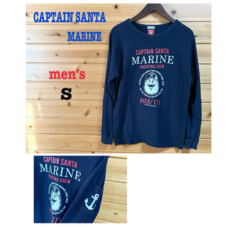 キャプテンサンタ(CAPTAIN SANTA)のCAPTAIN SANTAメンズ Tシャツ ロンT袖ポケット 濃紺 S(Tシャツ/カットソー(七分/長袖))