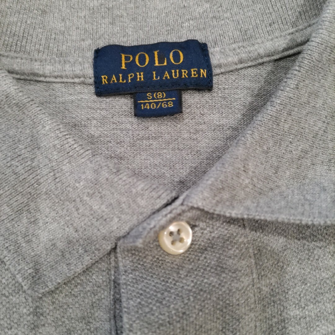 Ralph Lauren(ラルフローレン)のラルフローレン　長袖ポロシャツ　グレー　140 キッズ/ベビー/マタニティのキッズ服男の子用(90cm~)(Tシャツ/カットソー)の商品写真