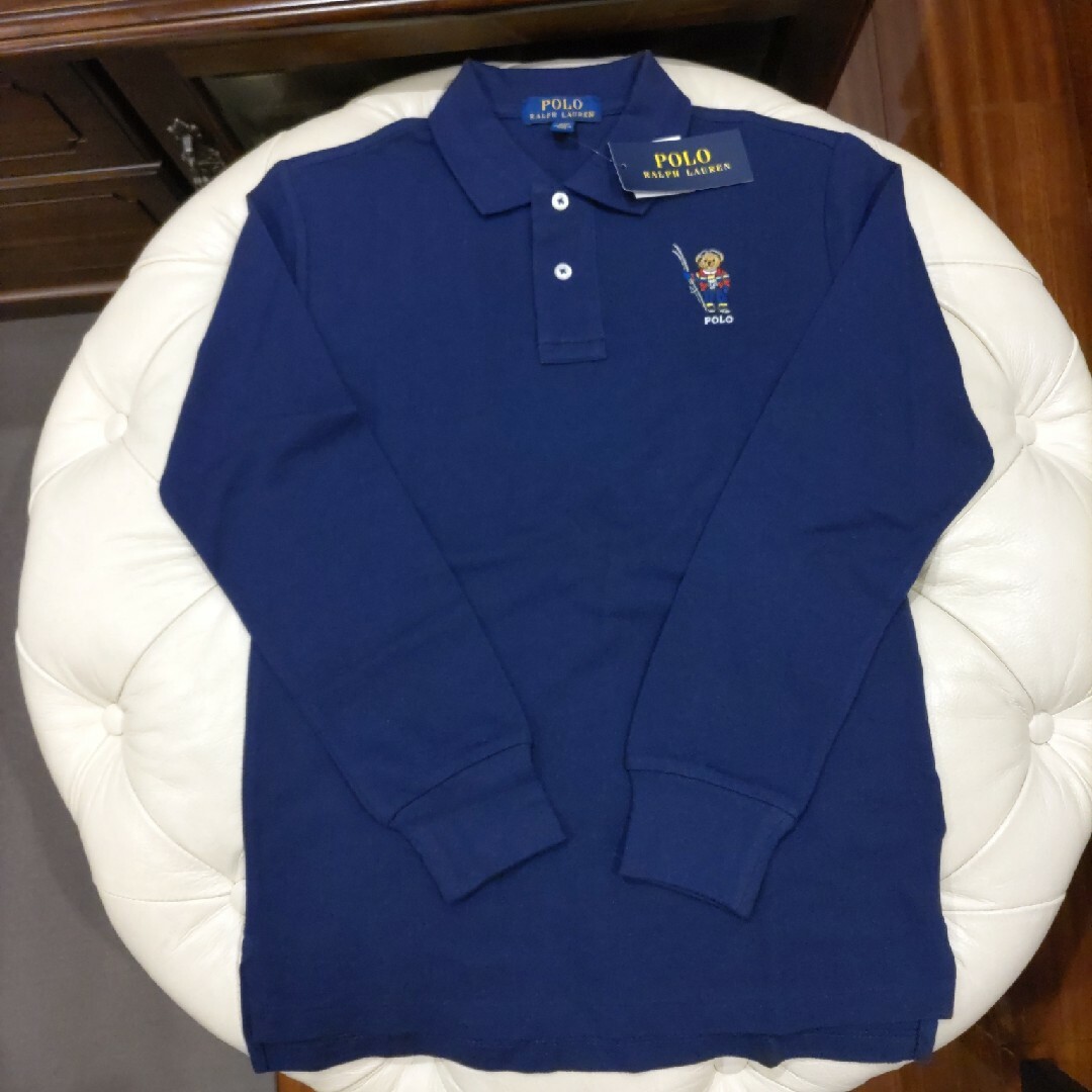 Ralph Lauren(ラルフローレン)の★新品★ラルフローレン　長袖ポロシャツ　150　ネイビー キッズ/ベビー/マタニティのキッズ服男の子用(90cm~)(Tシャツ/カットソー)の商品写真