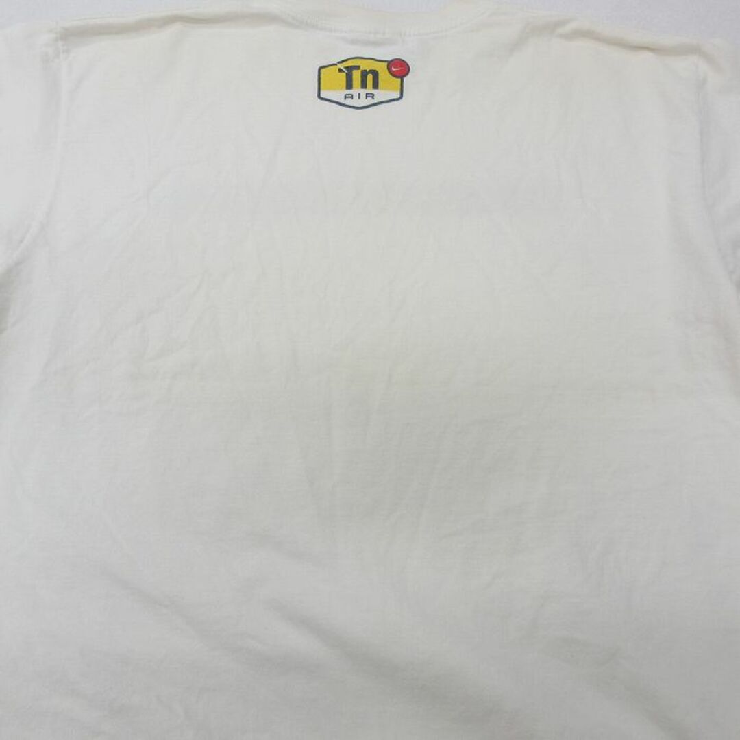 NIKE(ナイキ)のXL★古着 ナイキ NIKE 半袖 ビンテージ Tシャツ メンズ 00年代 00s コットン クルーネック 白 ホワイト 24mar26 中古 メンズのトップス(Tシャツ/カットソー(半袖/袖なし))の商品写真