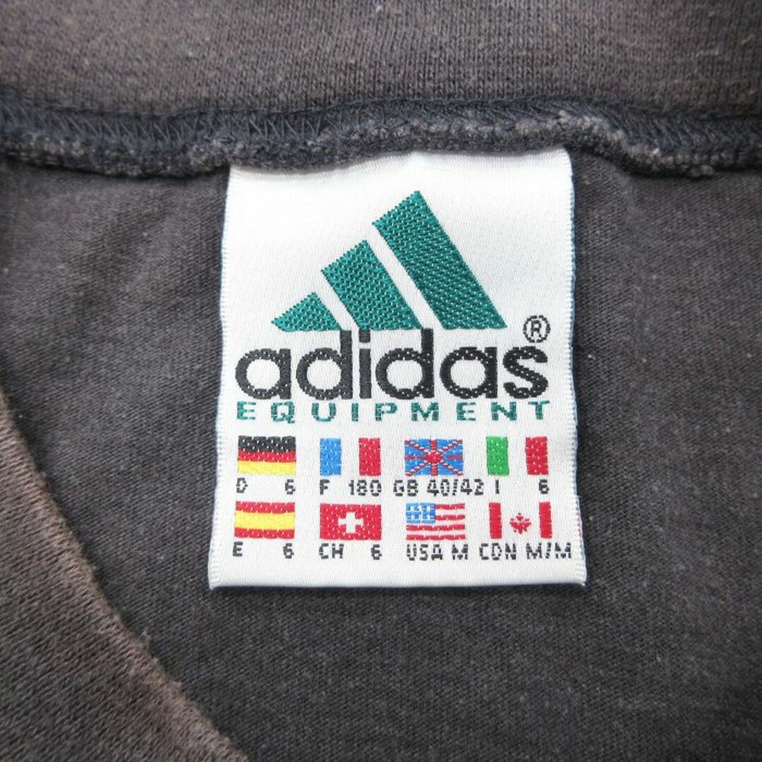 adidas(アディダス)のXL★古着 アディダス adidas 半袖 ビンテージ Tシャツ メンズ 00年代 00s ビッグロゴ エキップメント 大きいサイズ クルーネック 黒 ブラック 【spe】 24mar26 中古 メンズのトップス(Tシャツ/カットソー(半袖/袖なし))の商品写真