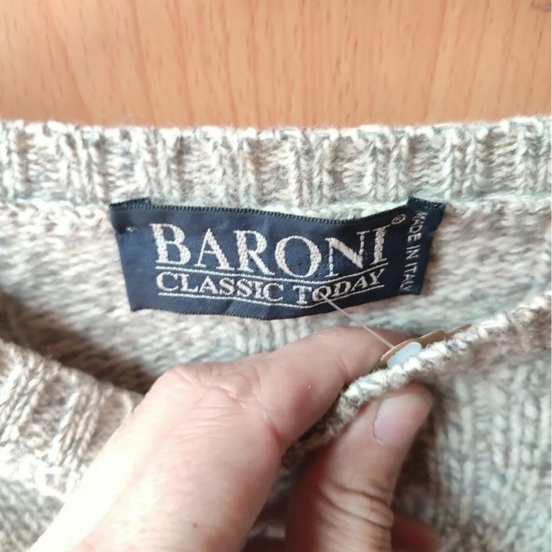 古着　メンズ　ニット　BARONI （バロニ） イタリア製　アメカジ メンズのトップス(ニット/セーター)の商品写真