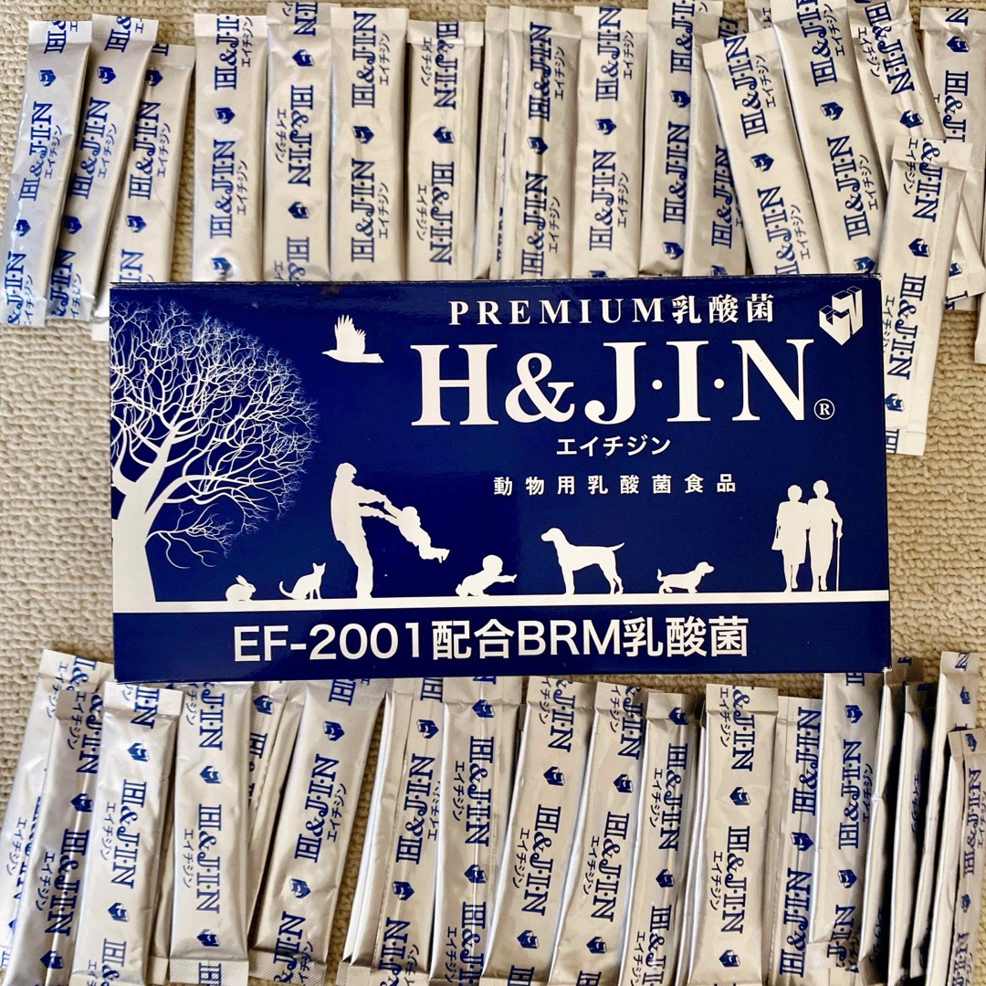 H&JIN(エイチアンドジン)のPremium　乳酸菌　H&JIN　1g×46包 エイチジンブルー その他のペット用品(ペットフード)の商品写真