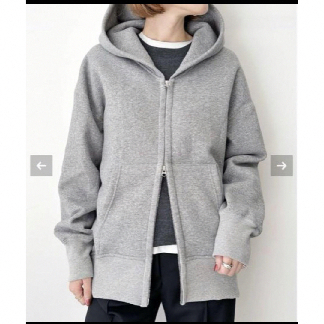 L'Appartement DEUXIEME CLASSE(アパルトモンドゥーズィエムクラス)の【AMERICANA/アメリカーナ】 WIDE FULLZIP HOODIE レディースのトップス(パーカー)の商品写真