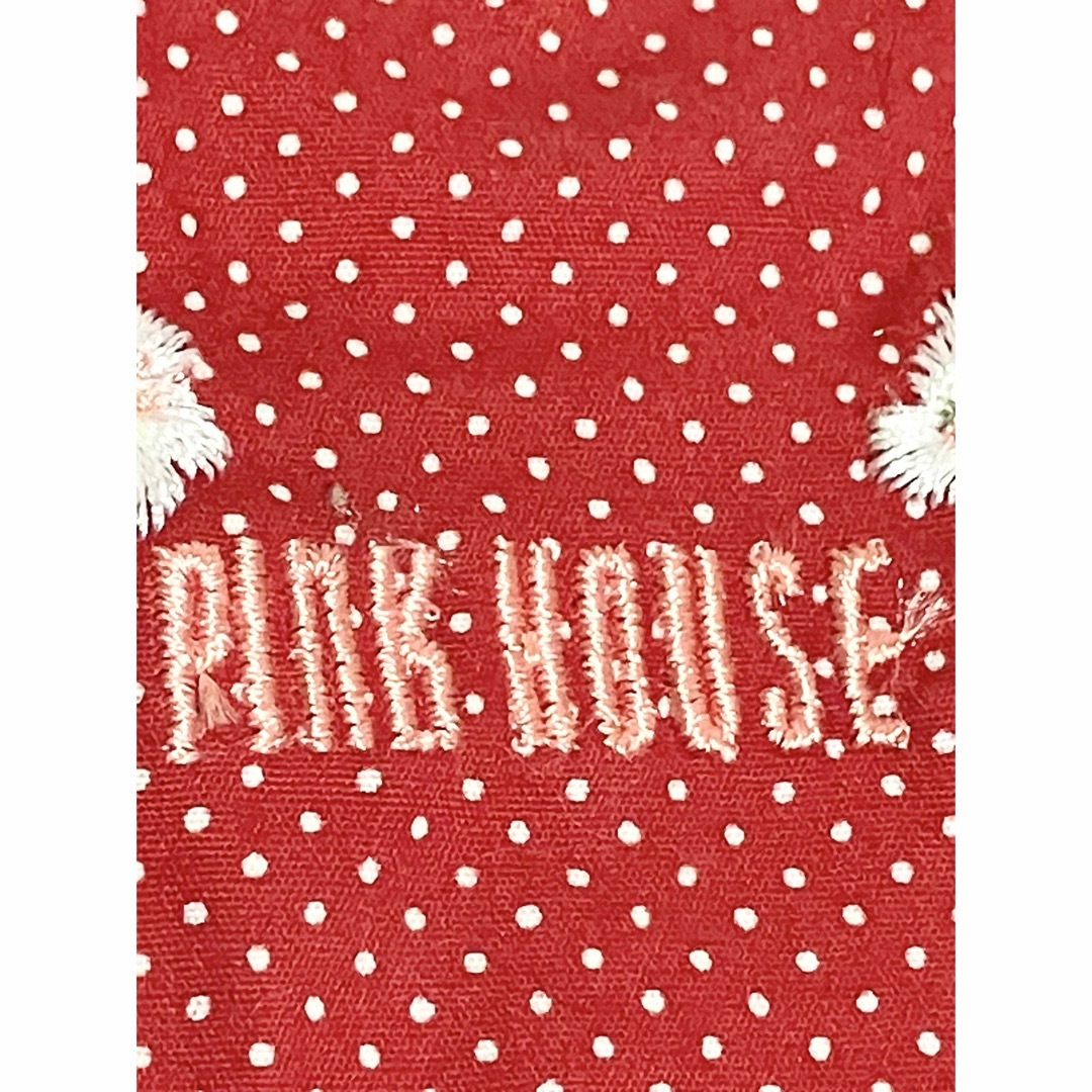 PINK HOUSE(ピンクハウス)のPINK HOUSEトートバッグ　水玉＋いちご柄　ピンクハウス レディースのバッグ(トートバッグ)の商品写真