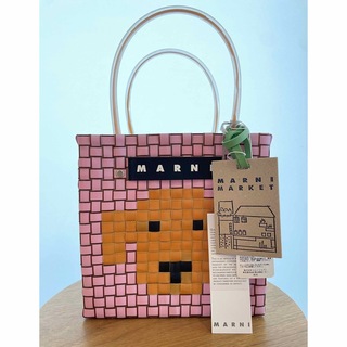 Marni - マルニマーケット★カゴバッグ　ピンクドッグ　犬