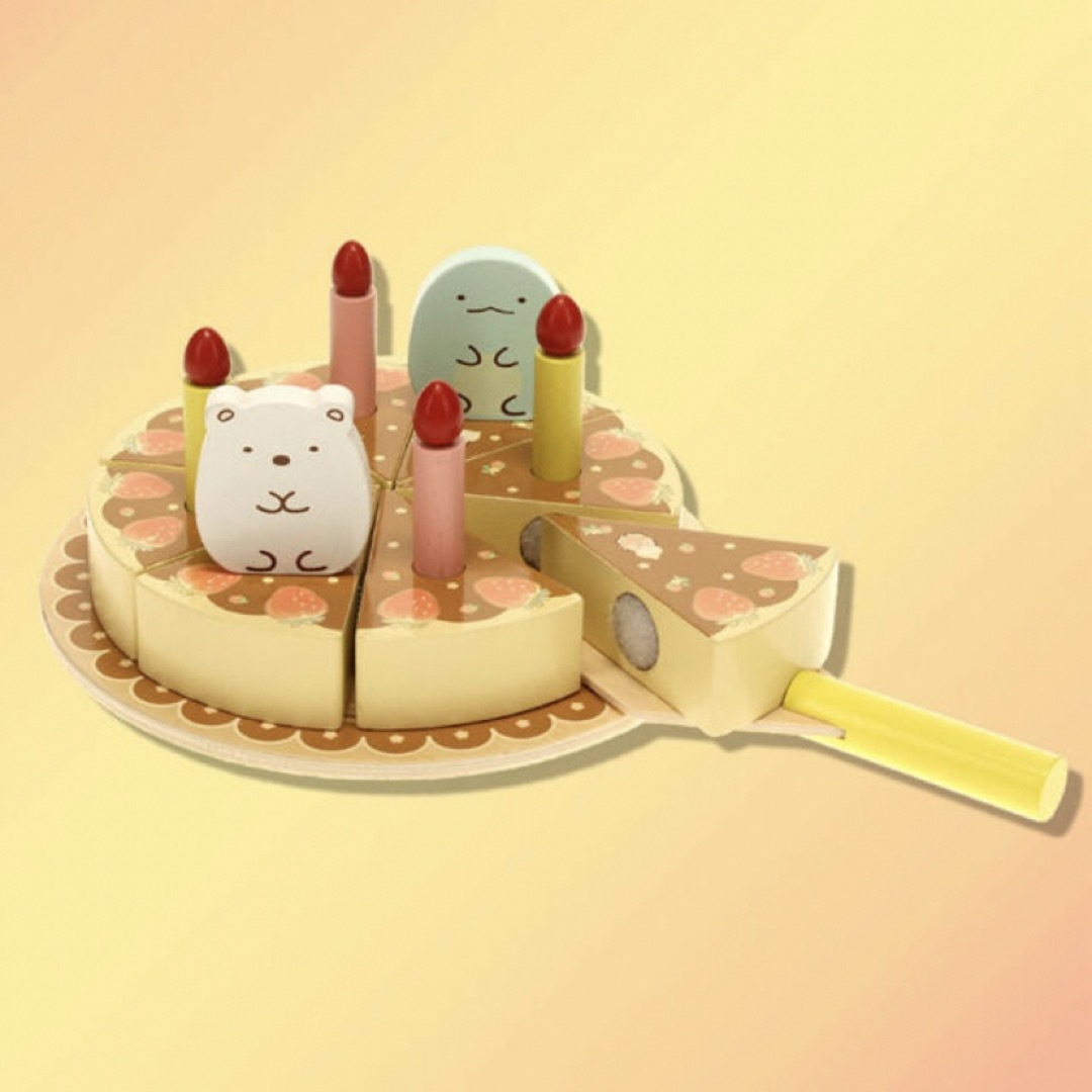 サンエックス(サンエックス)のsale1499 ⇊ 【箱無し】すみっコぐらし 木製 デコレーションケーキ キッズ/ベビー/マタニティのおもちゃ(知育玩具)の商品写真