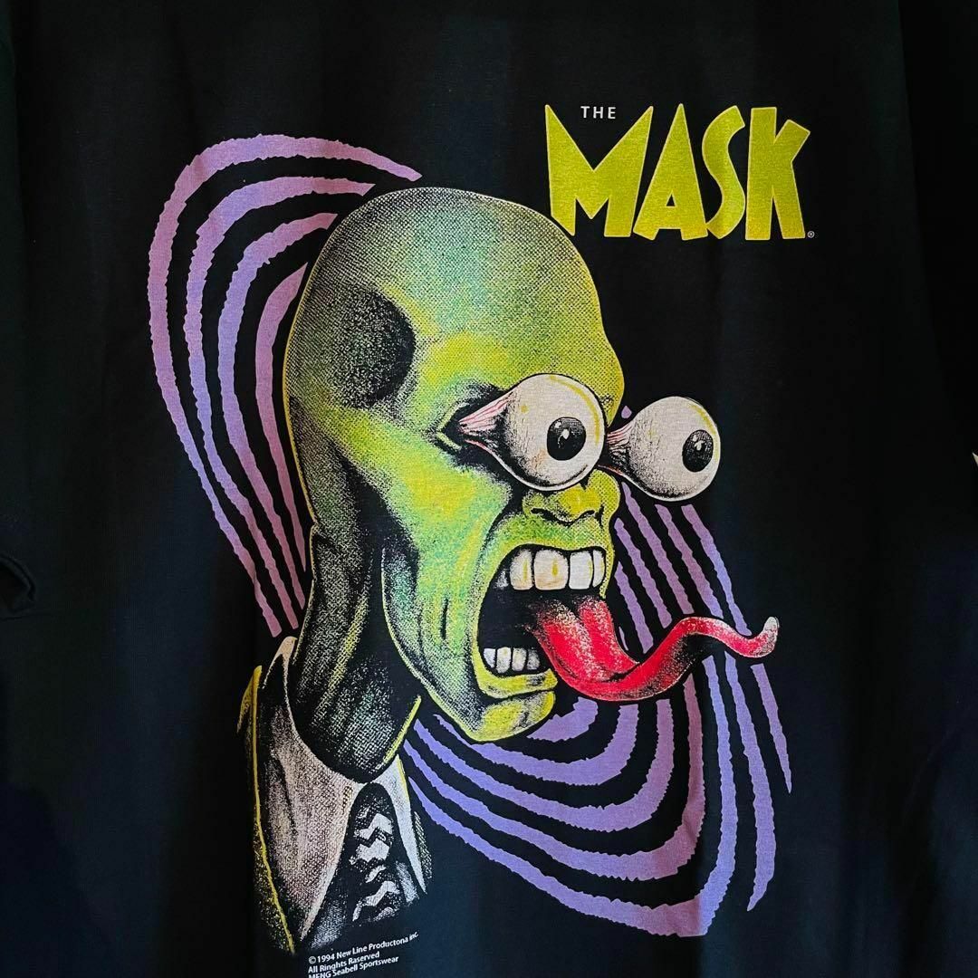 MASK crazy リプリント Tシャツ 半袖 メンズ 新品 個性的 黒 LM メンズのトップス(Tシャツ/カットソー(半袖/袖なし))の商品写真