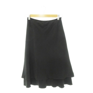 アナイ(ANAYI)のアナイ スカート フレア ミモレ 上品 綺麗め 軽やか とろみ感 38 黒 (その他)