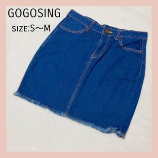 ゴゴシング(GOGOSING)のGOGOSING 韓国 デニムスカート(ミニスカート)