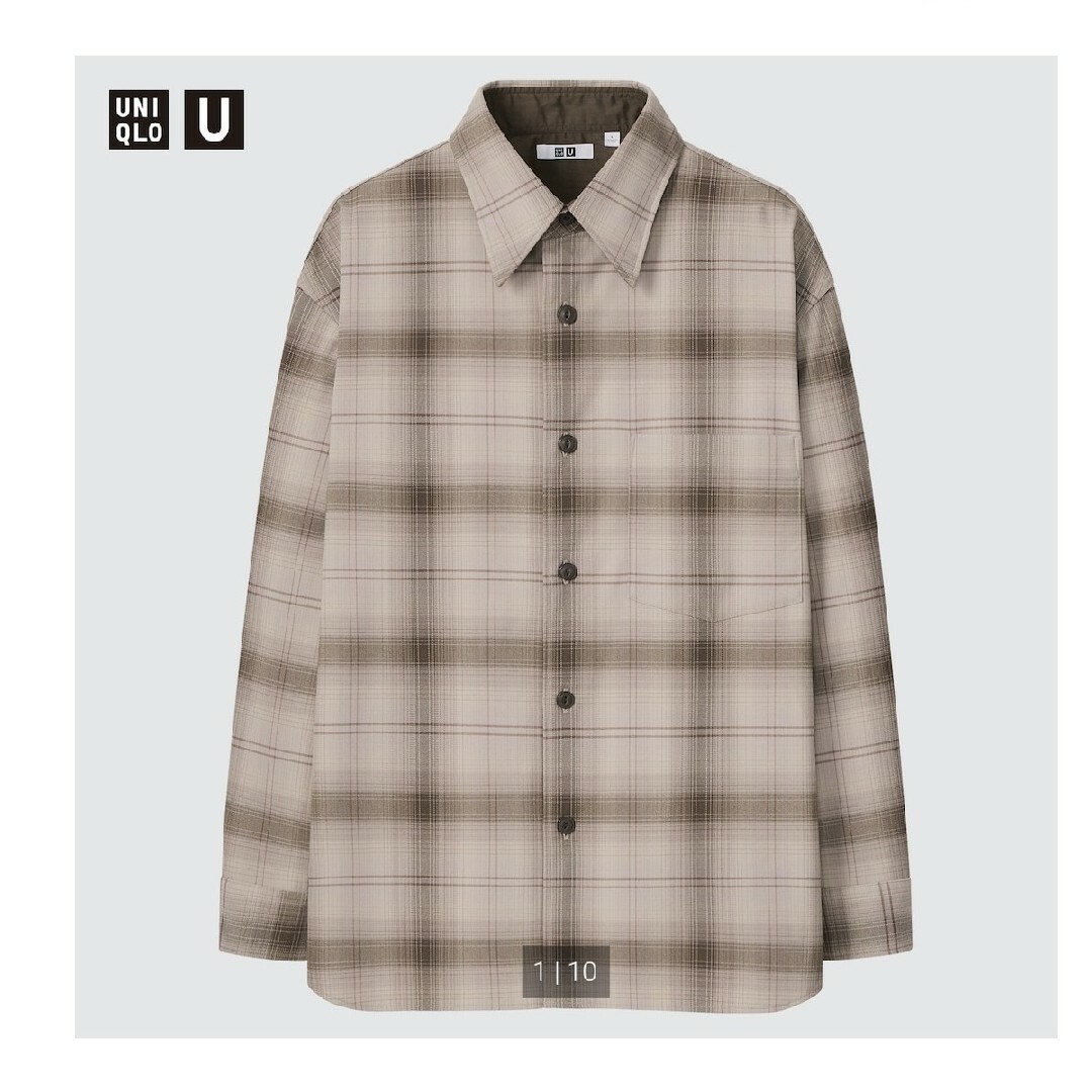 UNIQLO(ユニクロ)のUniqlo U　ヘビーフランネルオーバーサイズシャツ メンズのトップス(シャツ)の商品写真