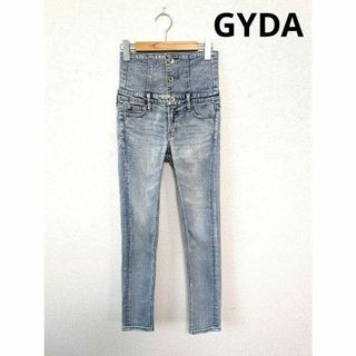 GYDA ハイウエストボタンスキニーデニム パンツ