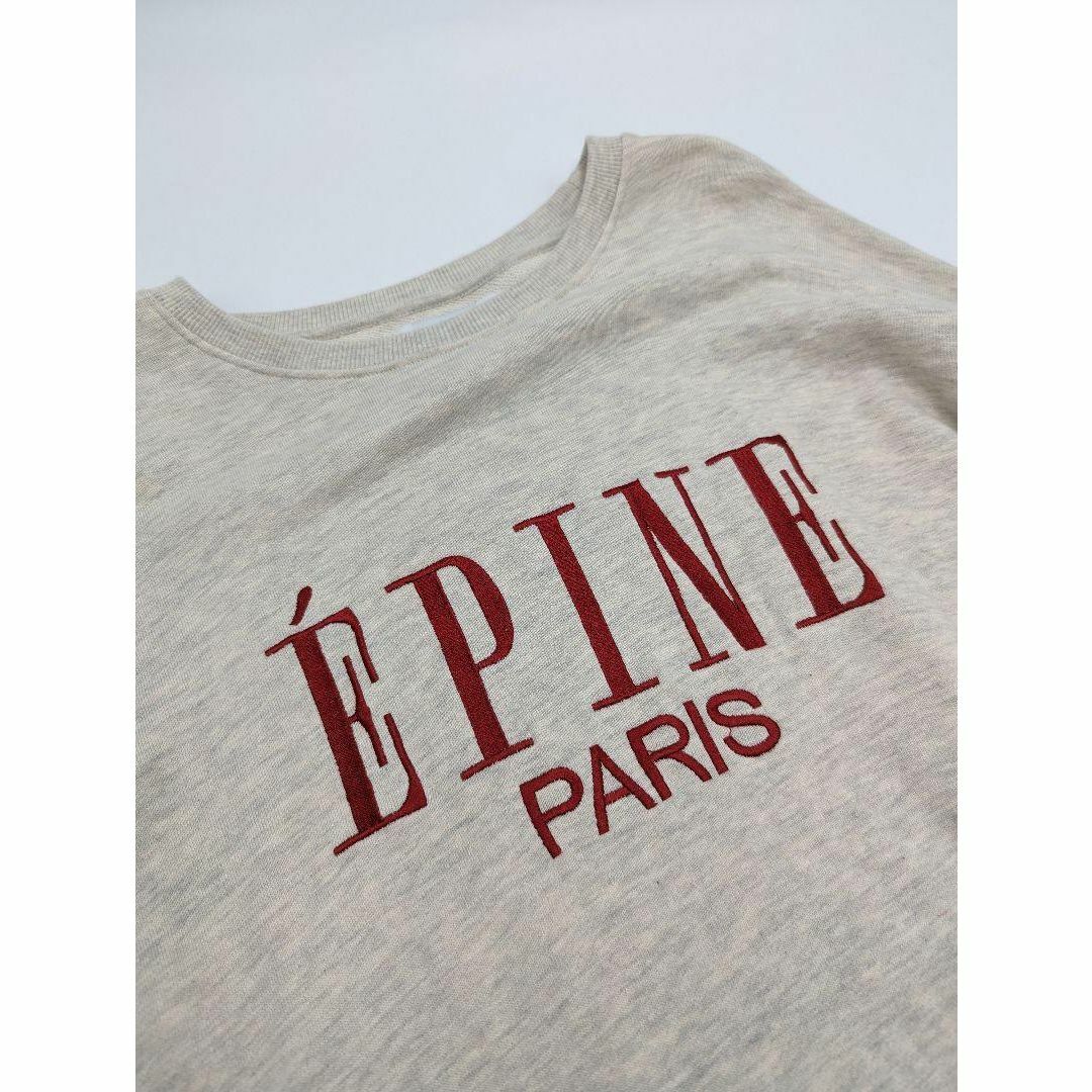 épine(エピヌ)のEPINE PARIS big sweat gray×red エピヌ レディースのトップス(トレーナー/スウェット)の商品写真