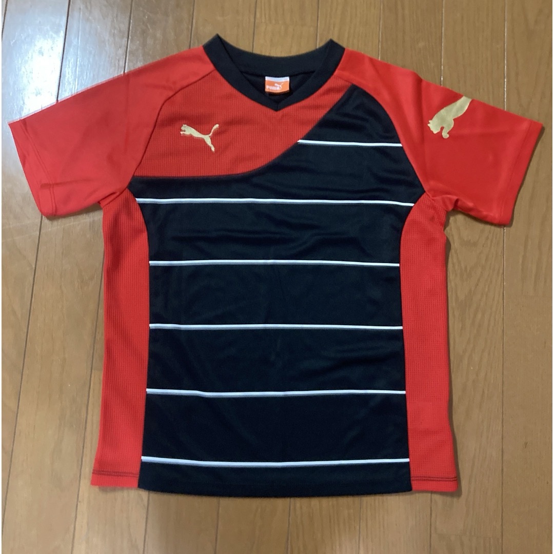 PUMA(プーマ)のPUMA、プーマ、半袖、短パン、ブラック、レッド、130 キッズ/ベビー/マタニティのキッズ服男の子用(90cm~)(その他)の商品写真