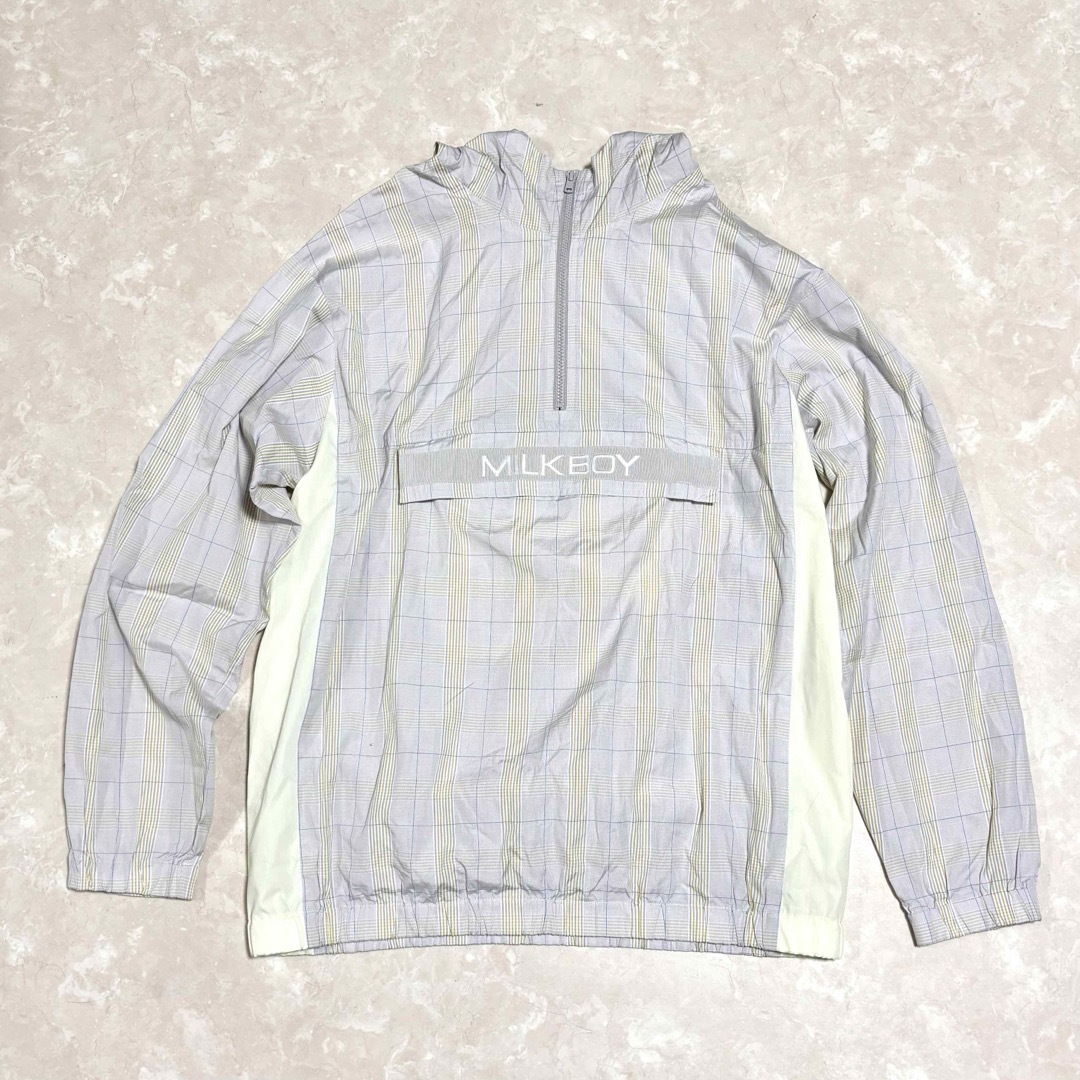 MILKBOY(ミルクボーイ)のMILKBOY CHECKERED パーカー マウンテンパーカー レモンチェック メンズのジャケット/アウター(マウンテンパーカー)の商品写真