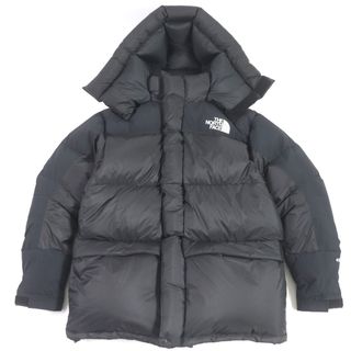 ザノースフェイス(THE NORTH FACE)の美品□THE NORTH FACE ザ・ノースフェイス ND92031 Him Down Parka ロゴ刺繍 GORE-TEX フーデッド ダウンジャケット コート ブラック L 正規品 メンズ(ダウンジャケット)