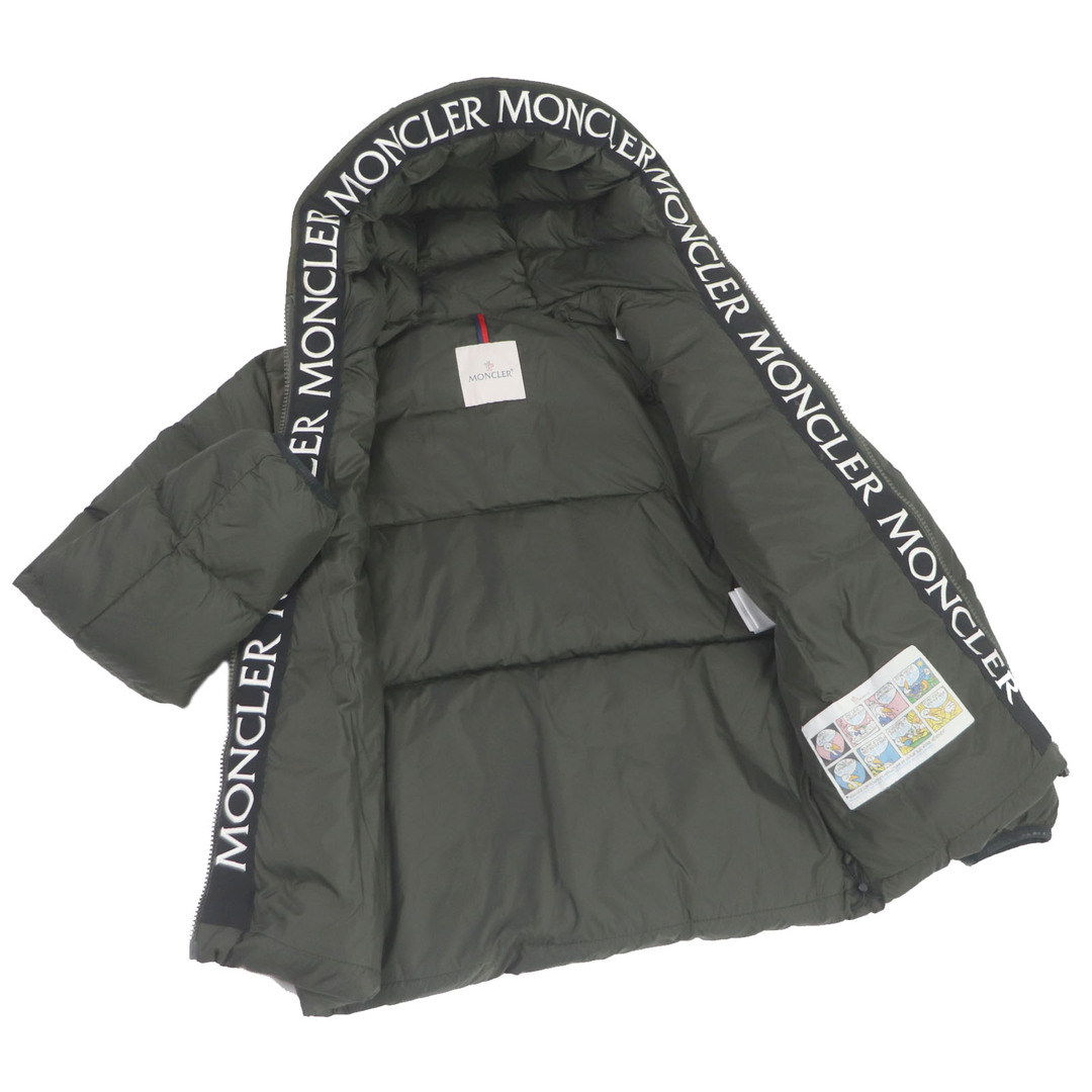 MONCLER(モンクレール)の良品□MONCLER モンクレール 18-19AW MONTCLA ロゴ刺繍 ロゴワッペン フーデッド ダウンジャケット カーキ 1 ブルガリア製 正規品 メンズ メンズのジャケット/アウター(ダウンジャケット)の商品写真