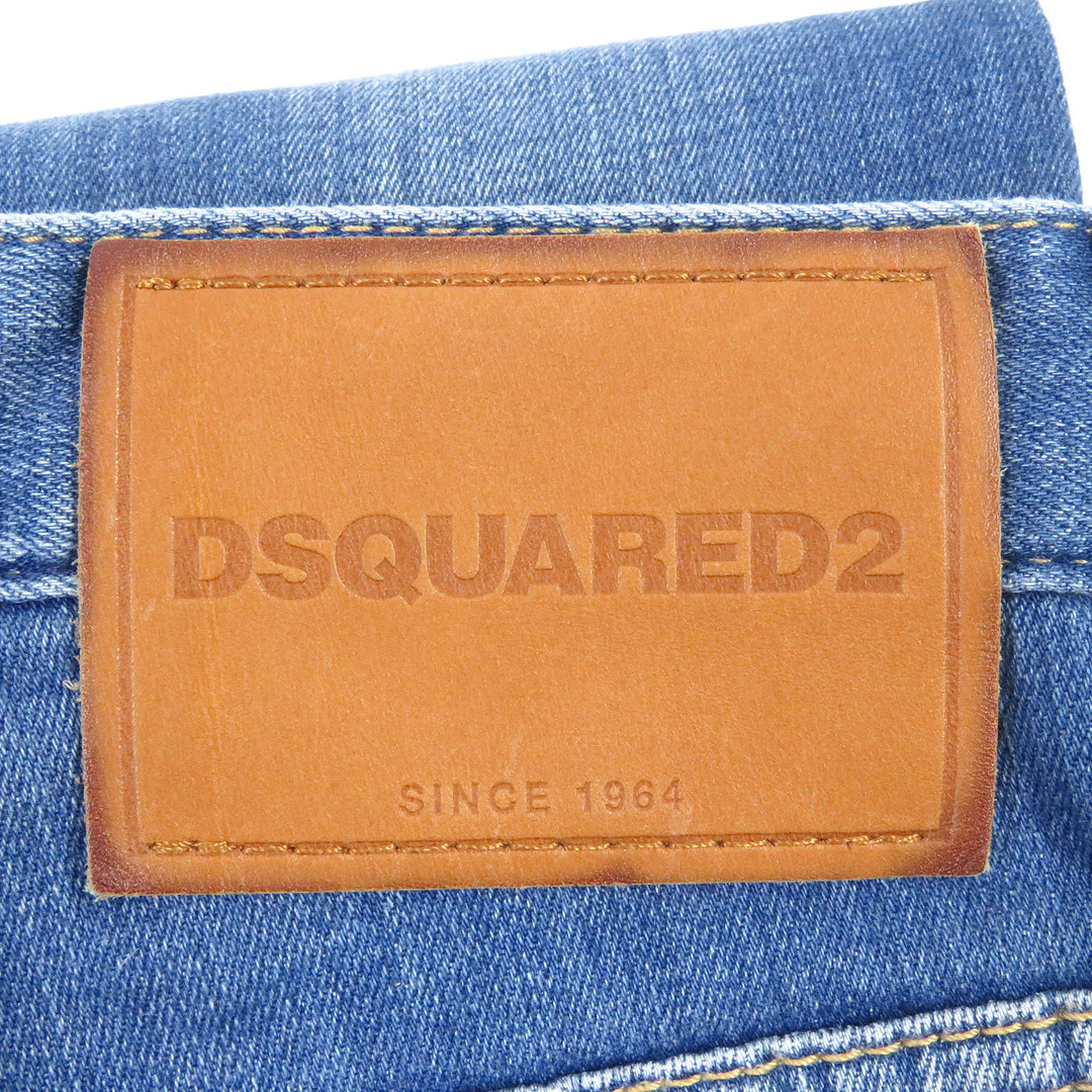 DSQUARED2(ディースクエアード)の美品□DSQUARED2 ディースクエアード 23SS S74LB1276 Skater Jean ボタンダウン スキニージーンズ デニムパンツ インディゴブルー 48 イタリア製 正規品 メンズ メンズのトップス(ジャージ)の商品写真