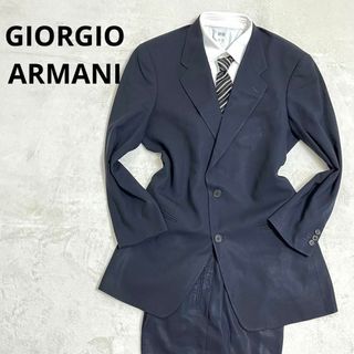 ジョルジオアルマーニ(Giorgio Armani)の371 ジョルジオ アルマーニ セットアップスーツ ブラック 2B レーヨン(セットアップ)