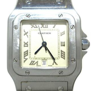 カルティエ(Cartier)のCartier(カルティエ) 腕時計 サントスガルベLM メンズ SS アイボリー(その他)