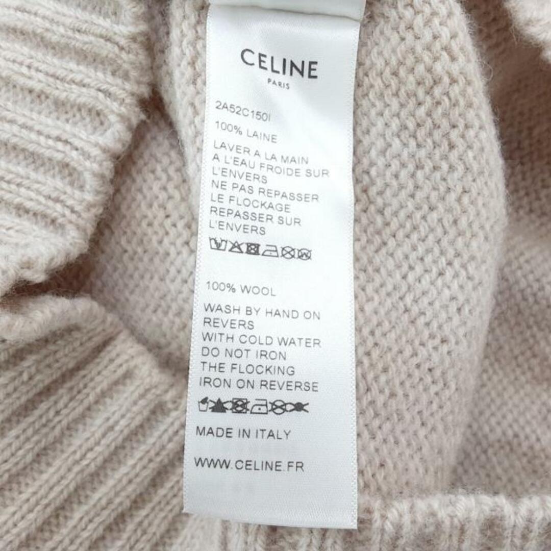 celine(セリーヌ)のCELINE(セリーヌ) 長袖セーター サイズS レディース - ベージュ×レッド クルーネック レディースのトップス(ニット/セーター)の商品写真