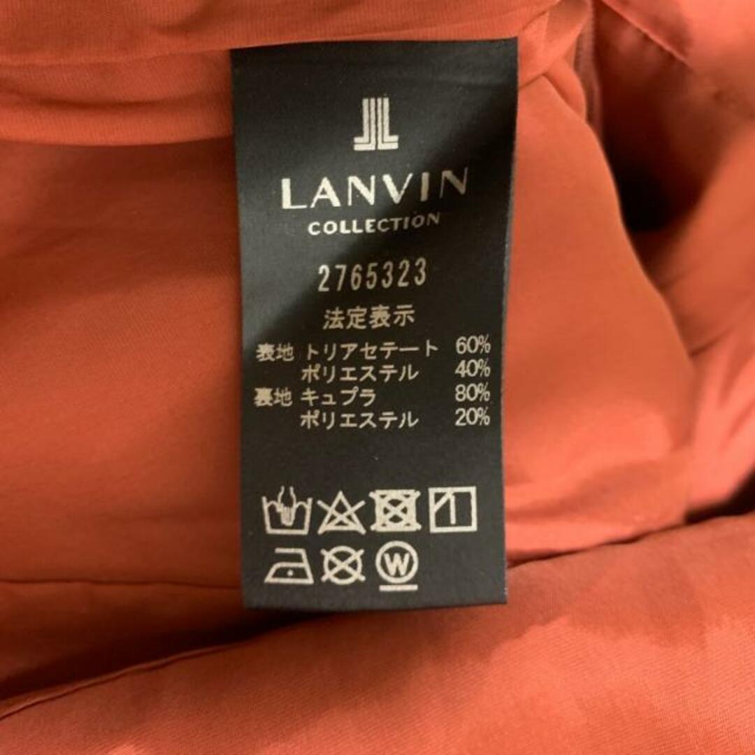 LANVIN COLLECTION(ランバンコレクション)のLANVIN COLLECTION(ランバンコレクション) ワンピース サイズ38 M レディース美品  - レッド クルーネック/七分袖/ひざ丈 レディースのワンピース(その他)の商品写真