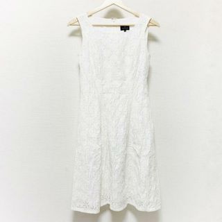 ランバンコレクション(LANVIN COLLECTION)のLANVIN COLLECTION(ランバンコレクション) ワンピース サイズ36 S レディース - 白 クルーネック/ノースリーブ/ひざ丈(その他)